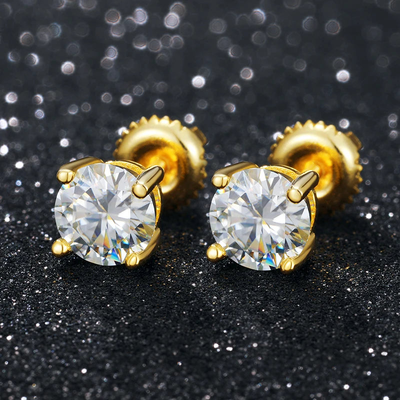 VVS1 Moissanite Stud Earrings