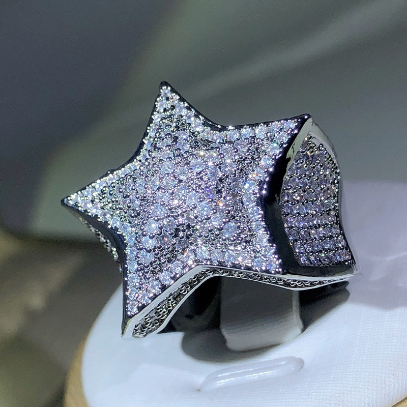 High Quality lStar Ring With Paved Setting