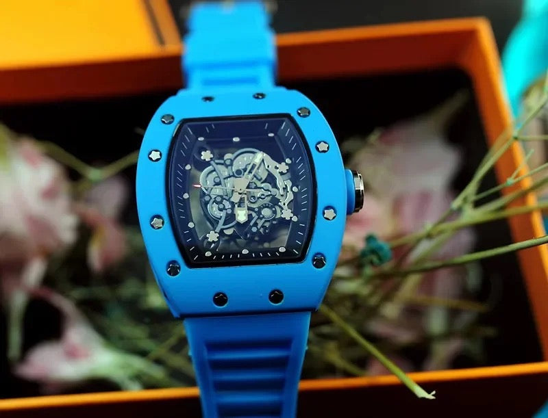 RM Transparent Bottomless Fully Functioning Luxury Business Watch