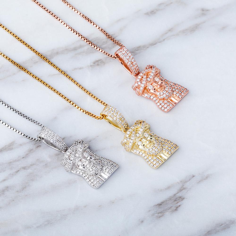 Iced Out 925 Sterling Silver Jesus Piece Pendant