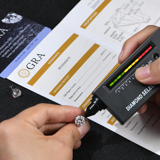 2 Carat 8.0mm D Color Moissanite Earrings