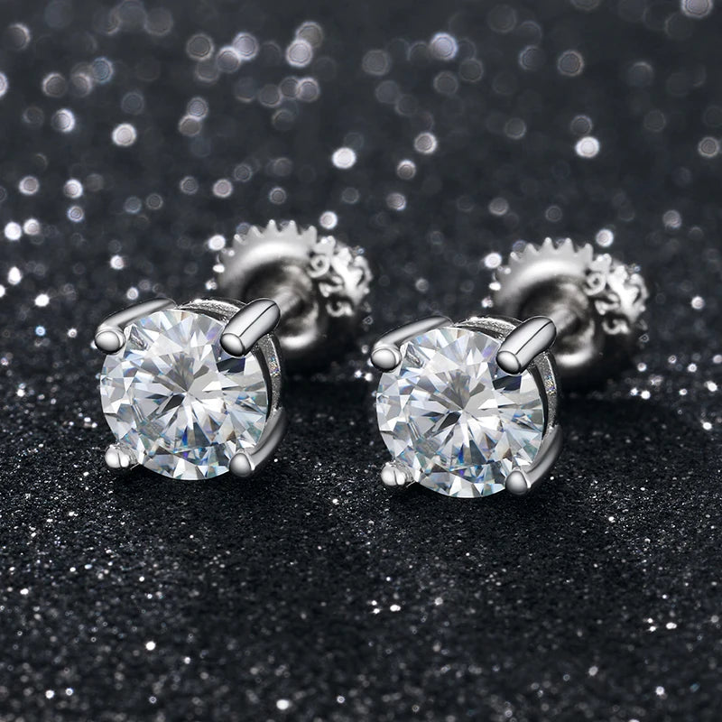 VVS1 Moissanite Stud Earrings