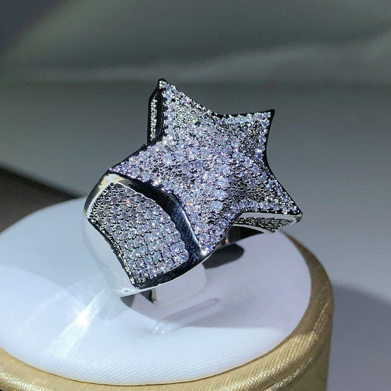 High Quality lStar Ring With Paved Setting