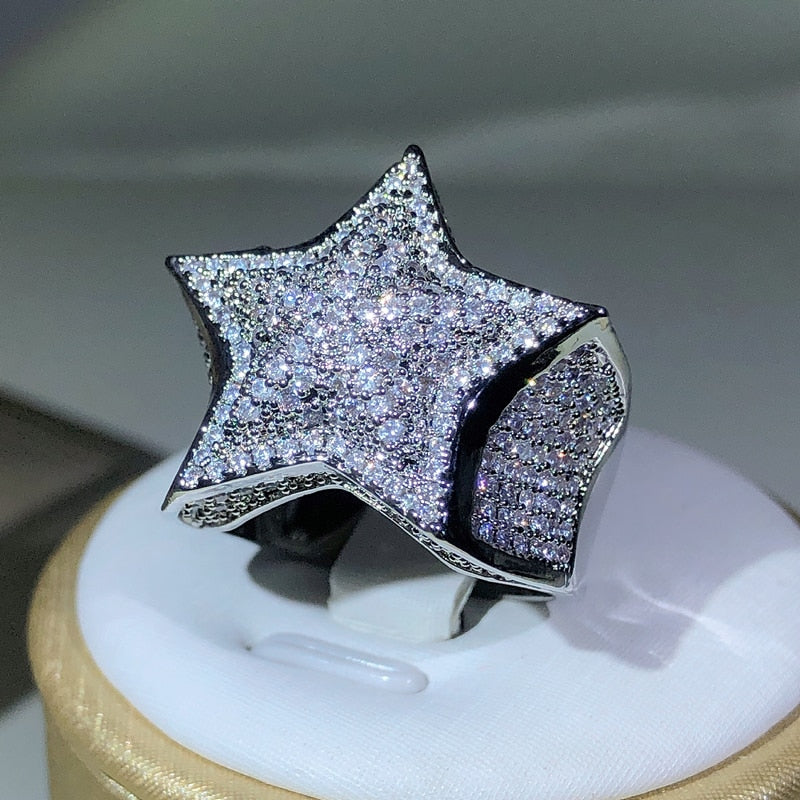 High Quality lStar Ring With Paved Setting