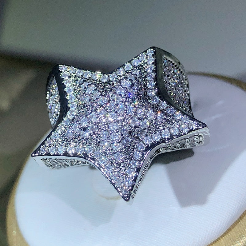 High Quality lStar Ring With Paved Setting
