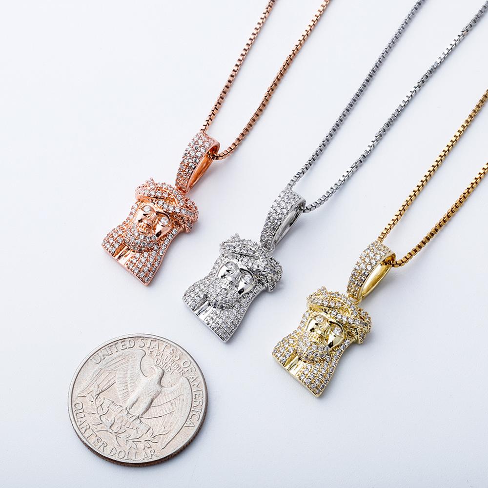 Iced Out 925 Sterling Silver Jesus Piece Pendant