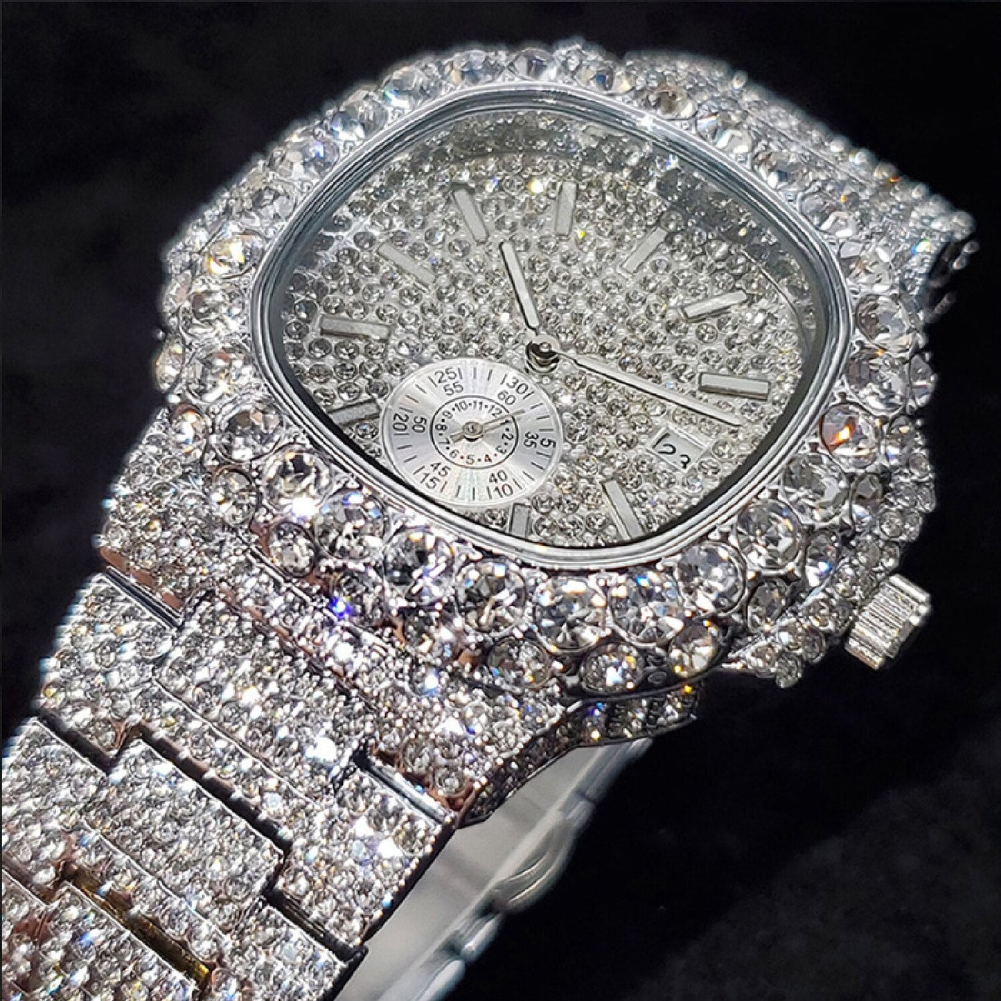 New Moissanite Watch Iced Out