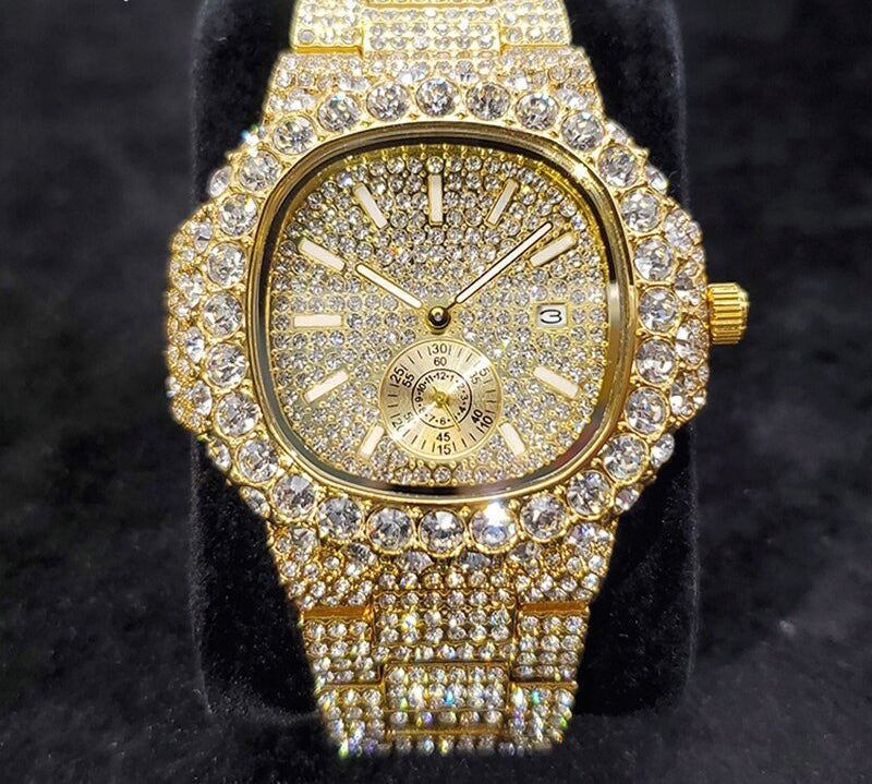 New Moissanite Watch Iced Out