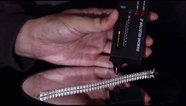 Moissanite Diamond Gold Plated Tennis Bracelet