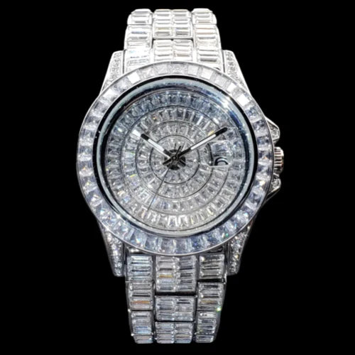 Fully Iced Baguette Watch