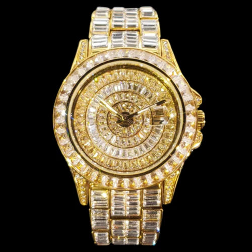 Fully Iced Baguette Watch