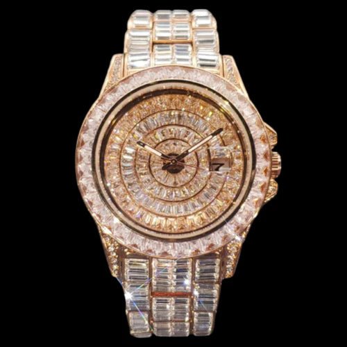 Fully Iced Baguette Watch