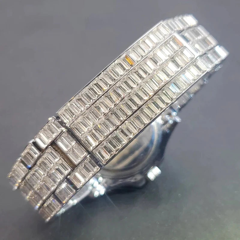 Fully Iced Baguette Watch