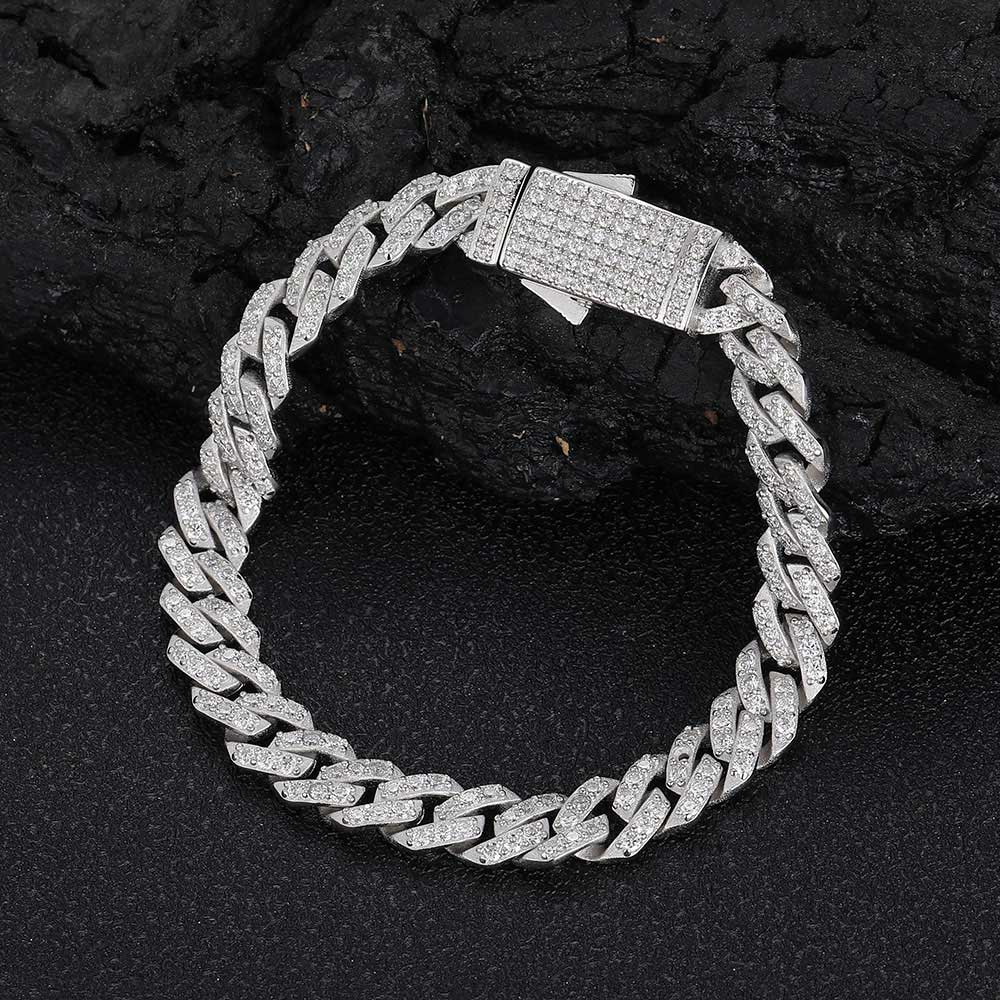 VVS Moissanite Miami Cuban link Bracelet