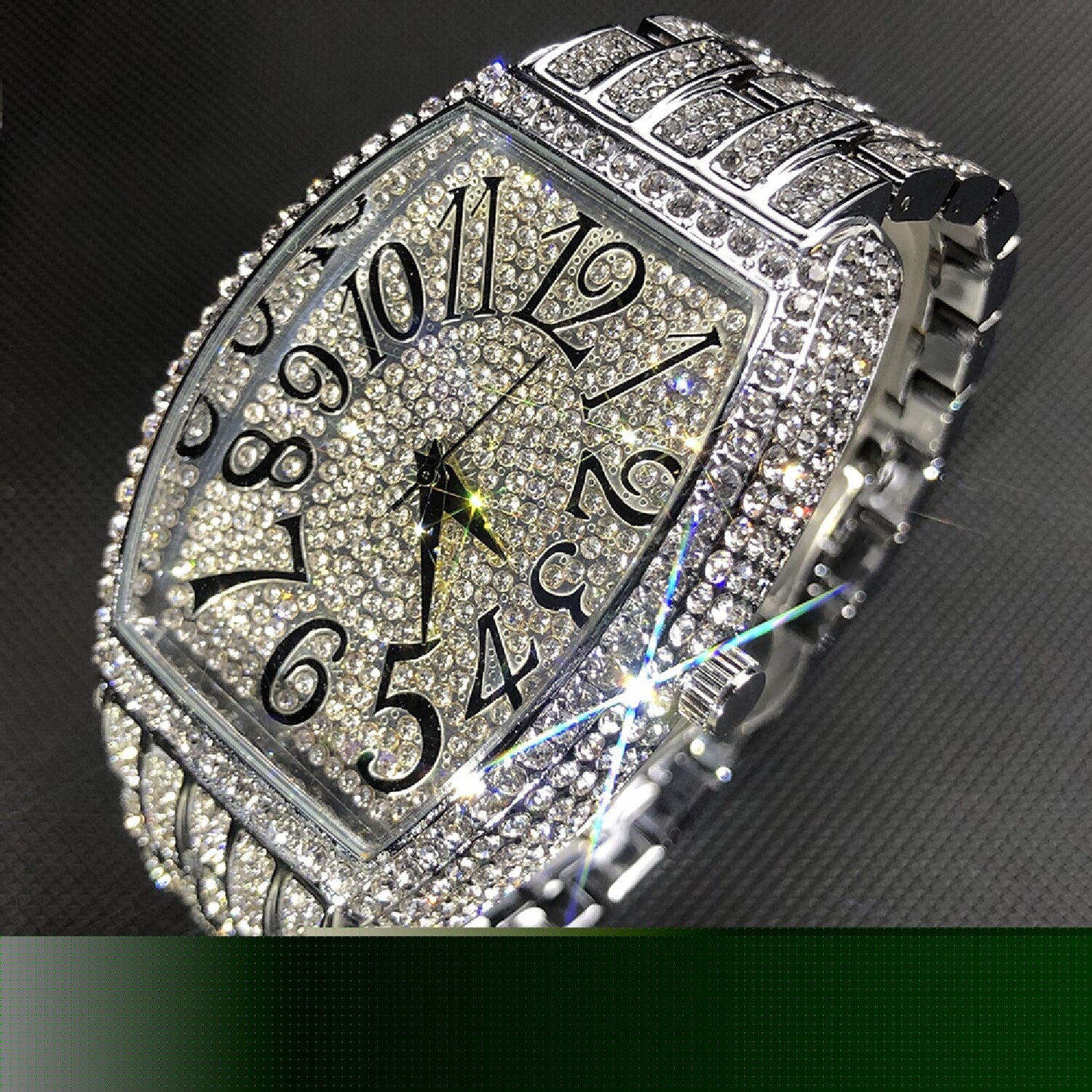 New Full Iced Out Moissanite Mens Watches