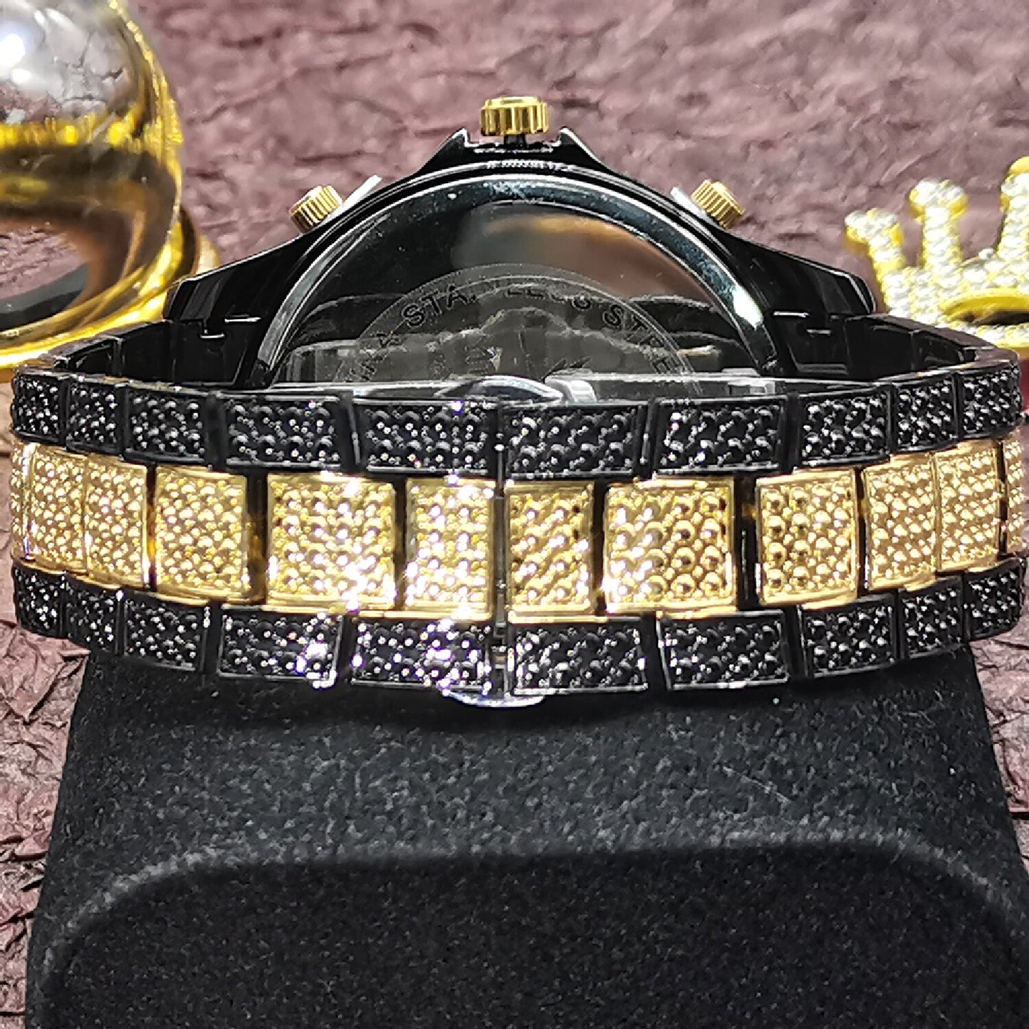 New Iced Out Mens Moissanite Watches