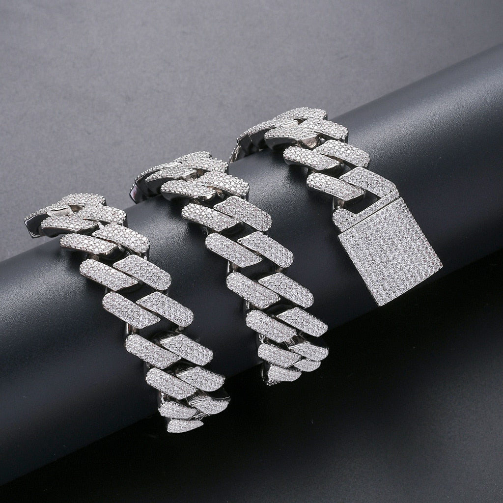 20MM Full Diamond Cuban Link Chain