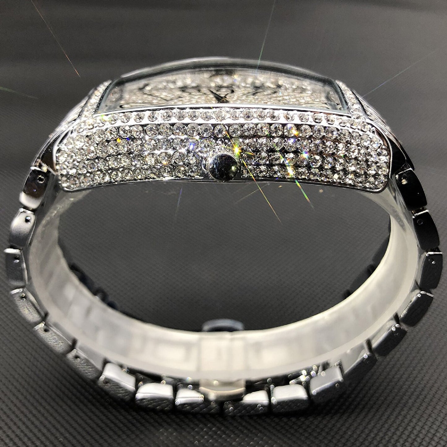 New Full Iced Out Moissanite Mens Watches