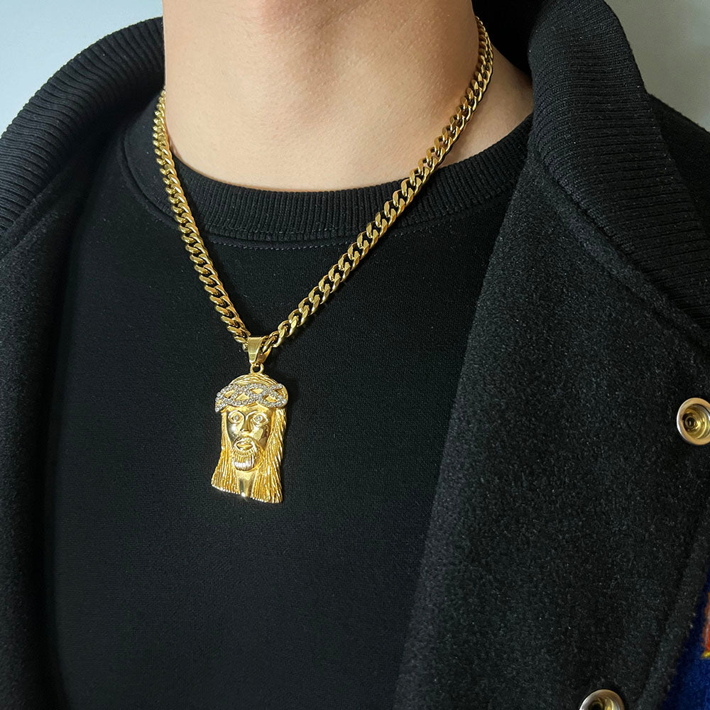 Jesus Piece Pendant Necklace