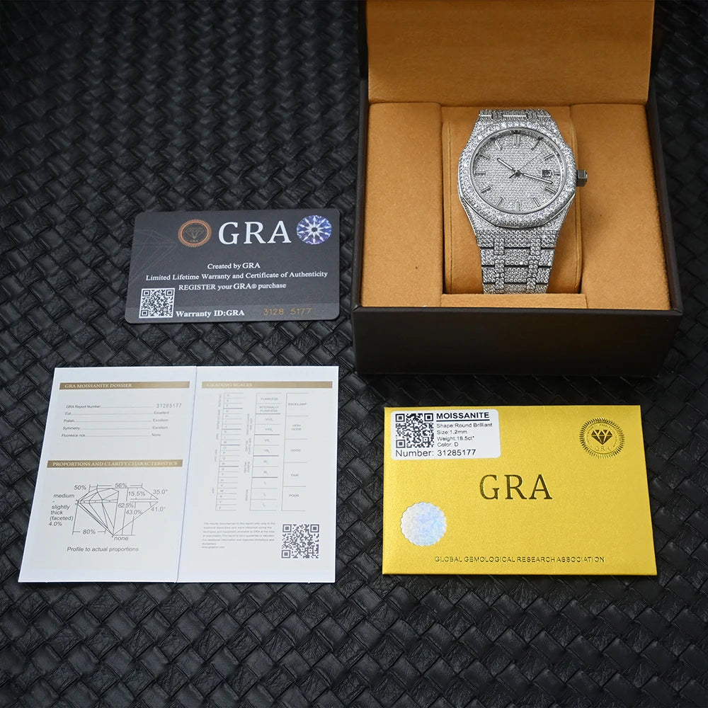 Buss Down Moissanite Iced Out Watch