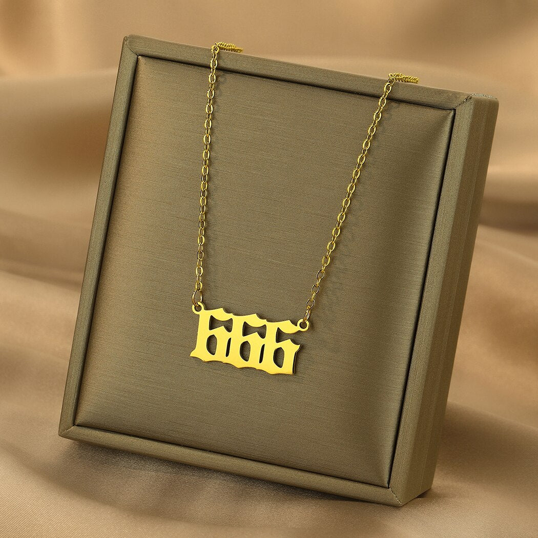 Angel Number Pendant Necklace