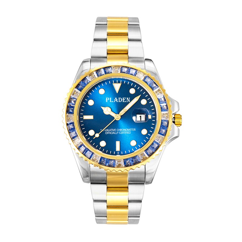 Flooded Bezel Quartz Watch Stainless Steel
