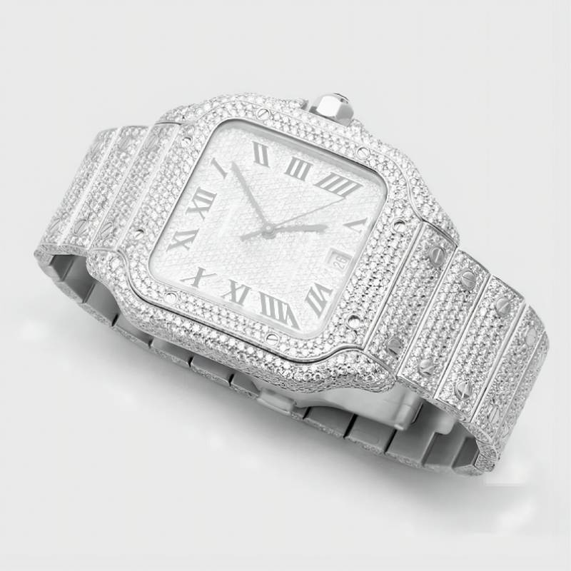 Iced Out Baller Square Bust Down Watch