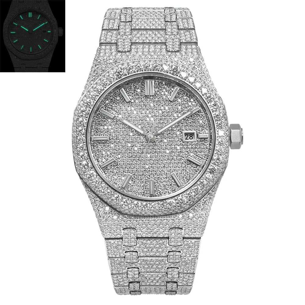 Buss Down Moissanite Iced Out Watch