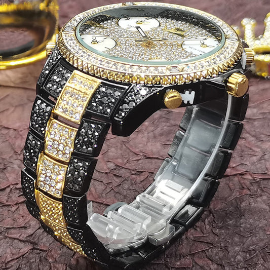 New Iced Out Mens Moissanite Watches