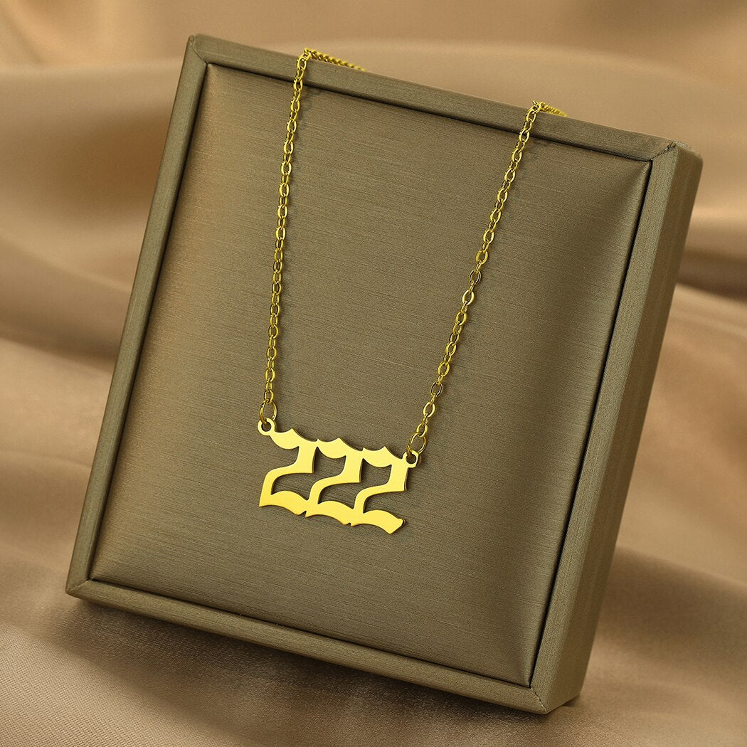 Angel Number Pendant Necklace