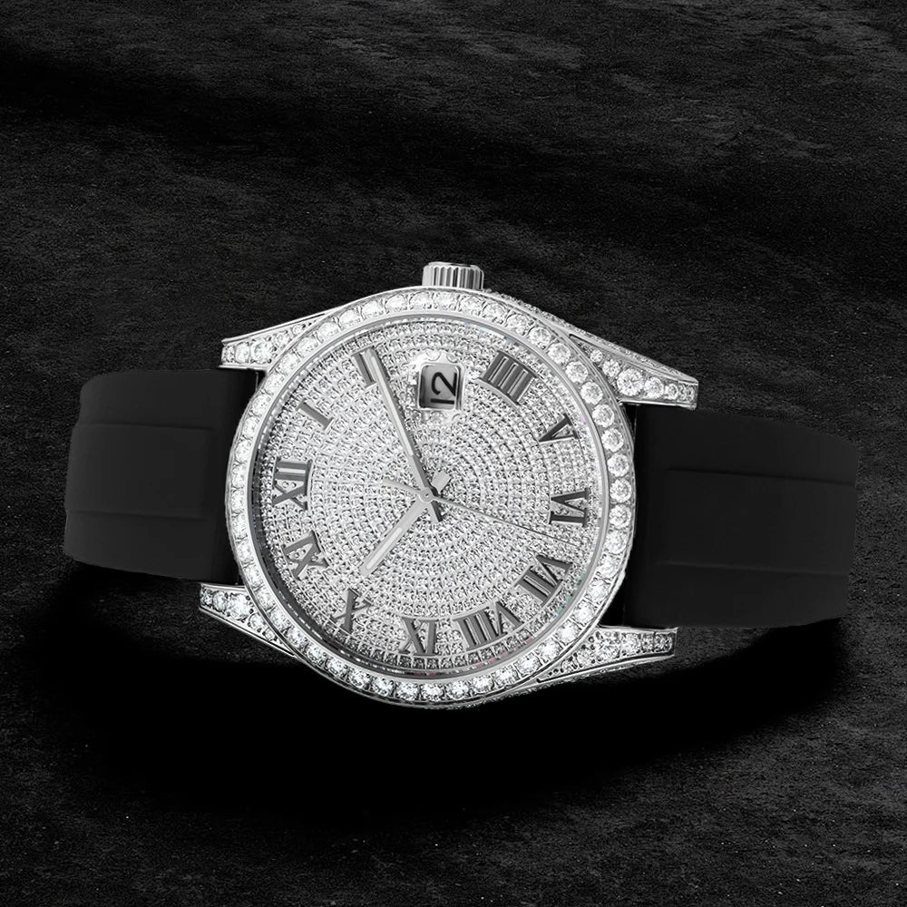 Luxury Iced Out Moissanite Diamond Watch Pass Diamond Tester