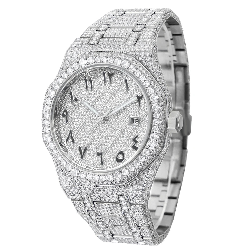 Buss Down Moissanite Iced Out Watch