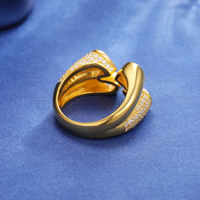 S925 D VVS Moissanite Waterdrop Ring