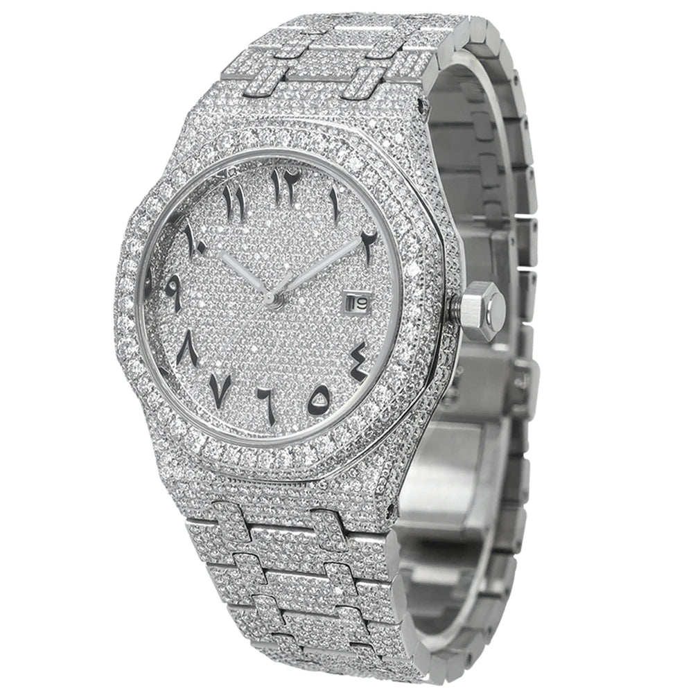Buss Down Moissanite Iced Out Watch