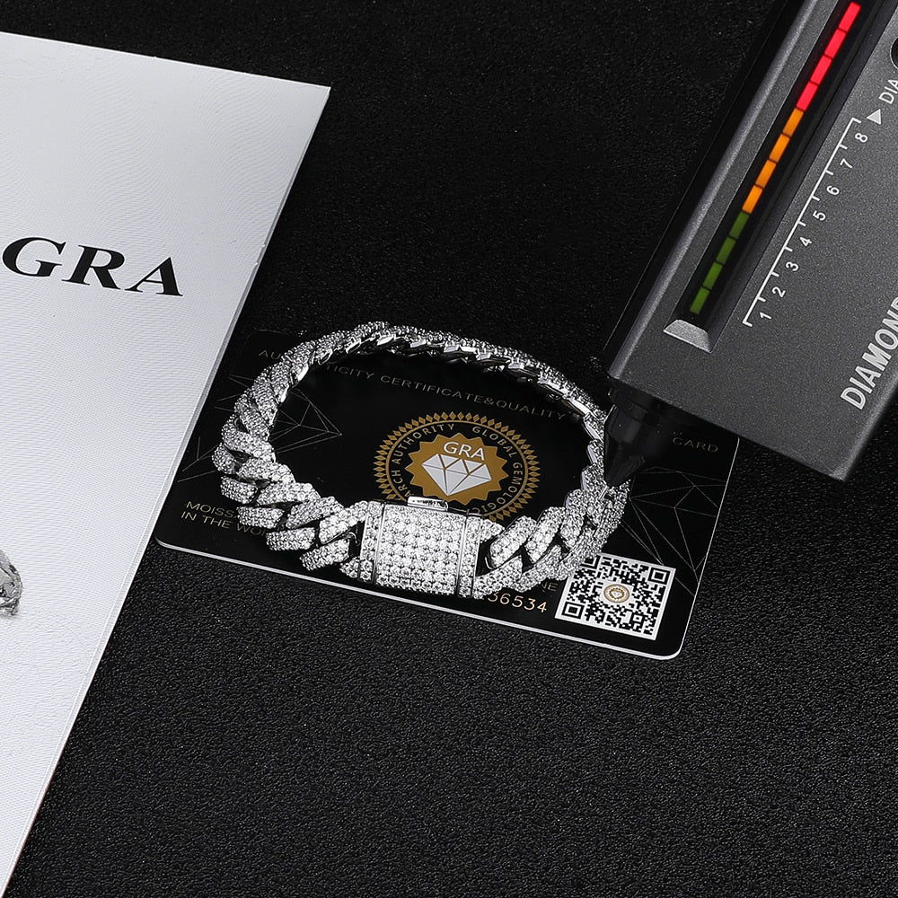 VVS Moissanite Miami Cuban link Bracelet