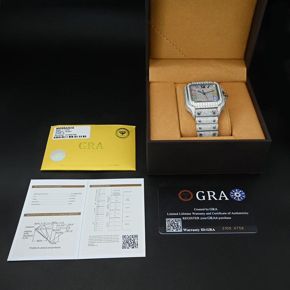 Buss Down VVS Moissanite Watch Pass Diamond Tester