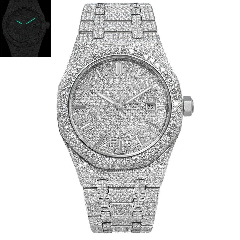 Buss Down Moissanite Iced Out Watch