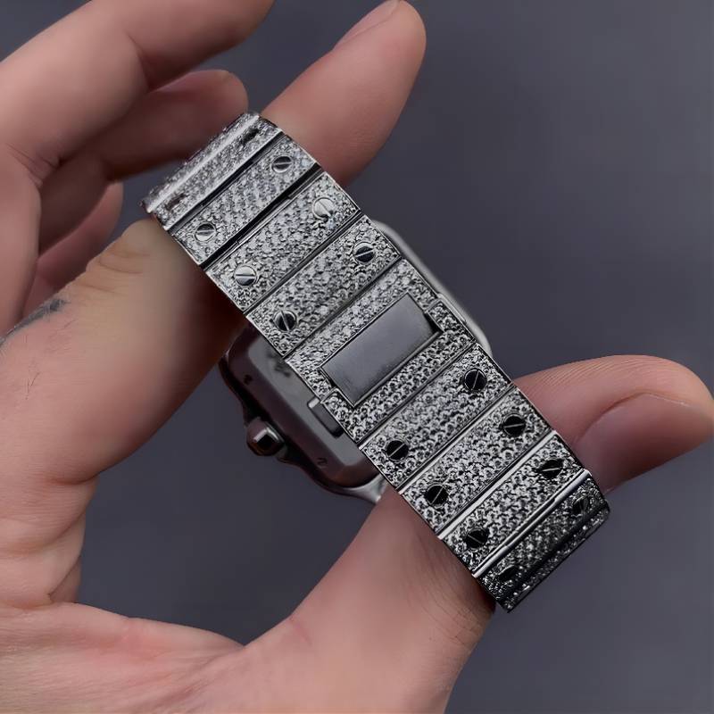 Iced Out Baller Square Bust Down Watch