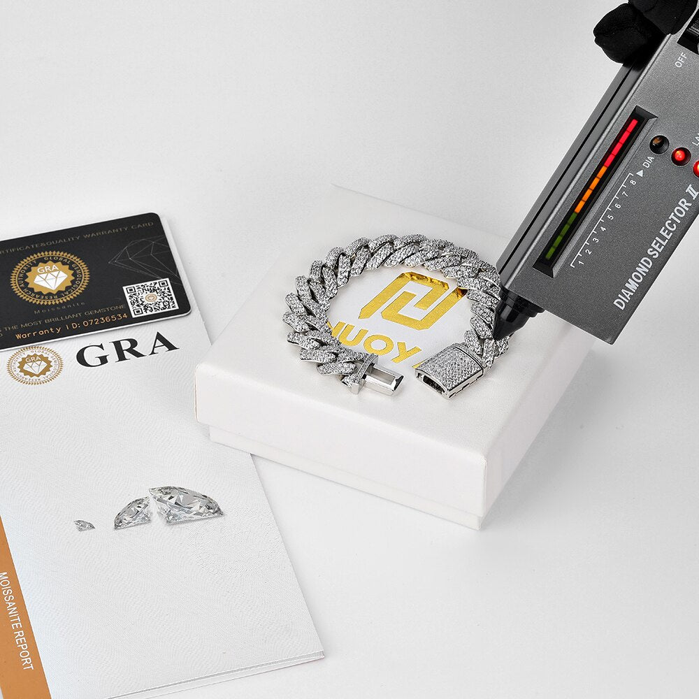 VVS Moissanite Miami Cuban link Bracelet