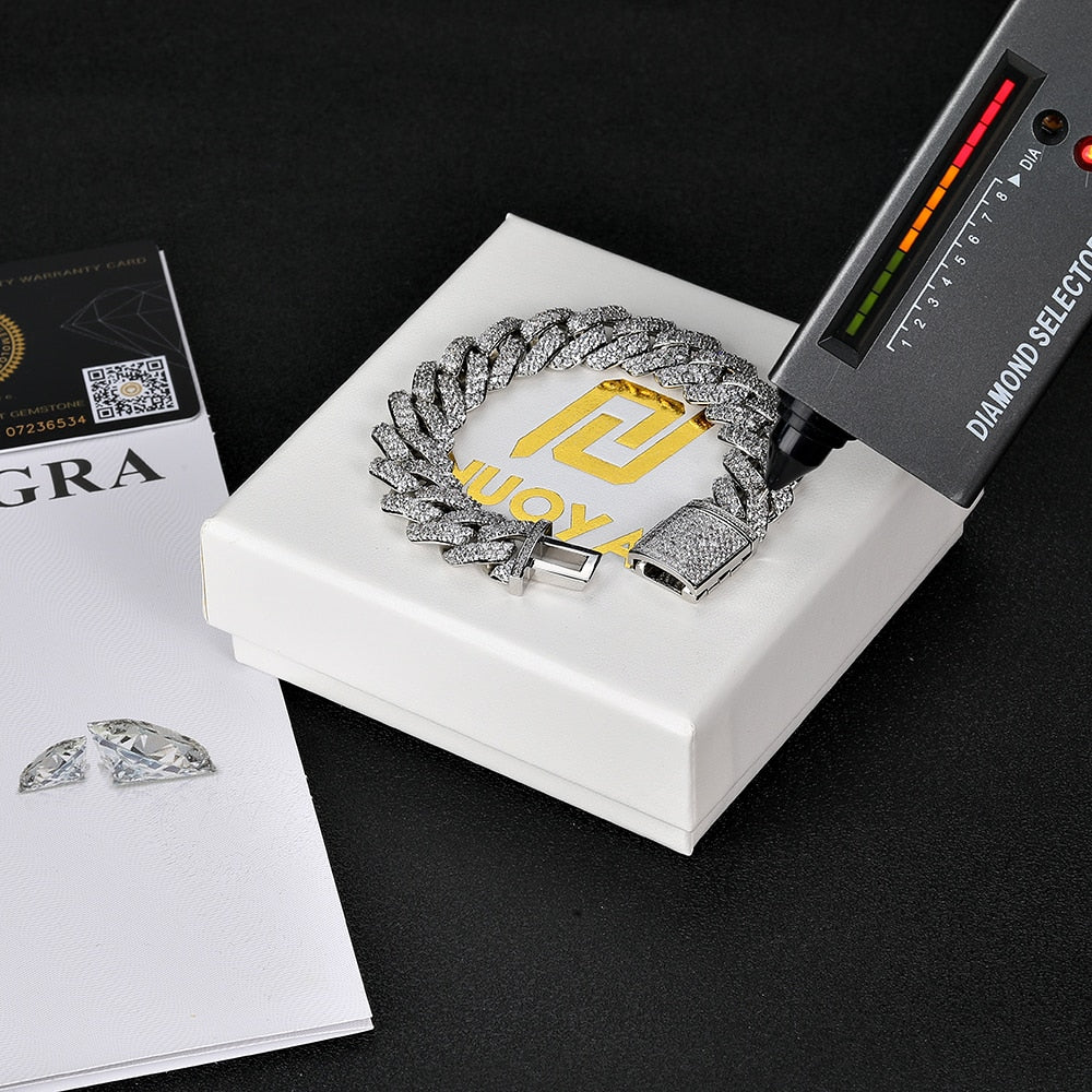 VVS Moissanite Miami Cuban link Bracelet