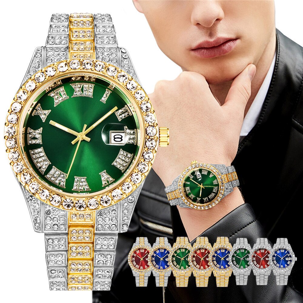 Fully Flooded Diamond Watches