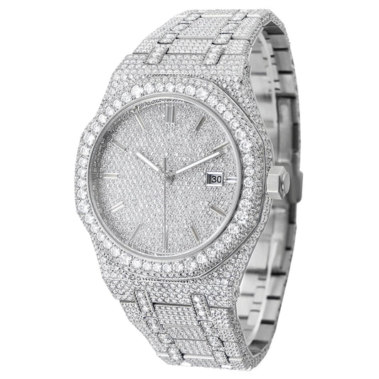 Buss Down Moissanite Iced Out Watch