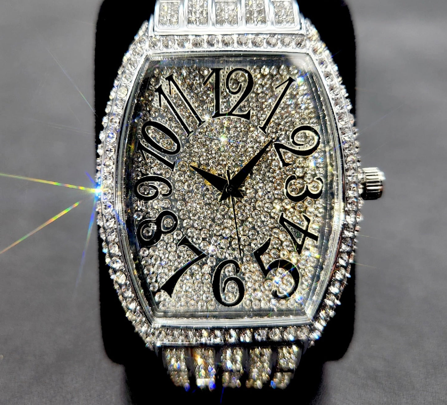 New Full Iced Out Moissanite Mens Watches
