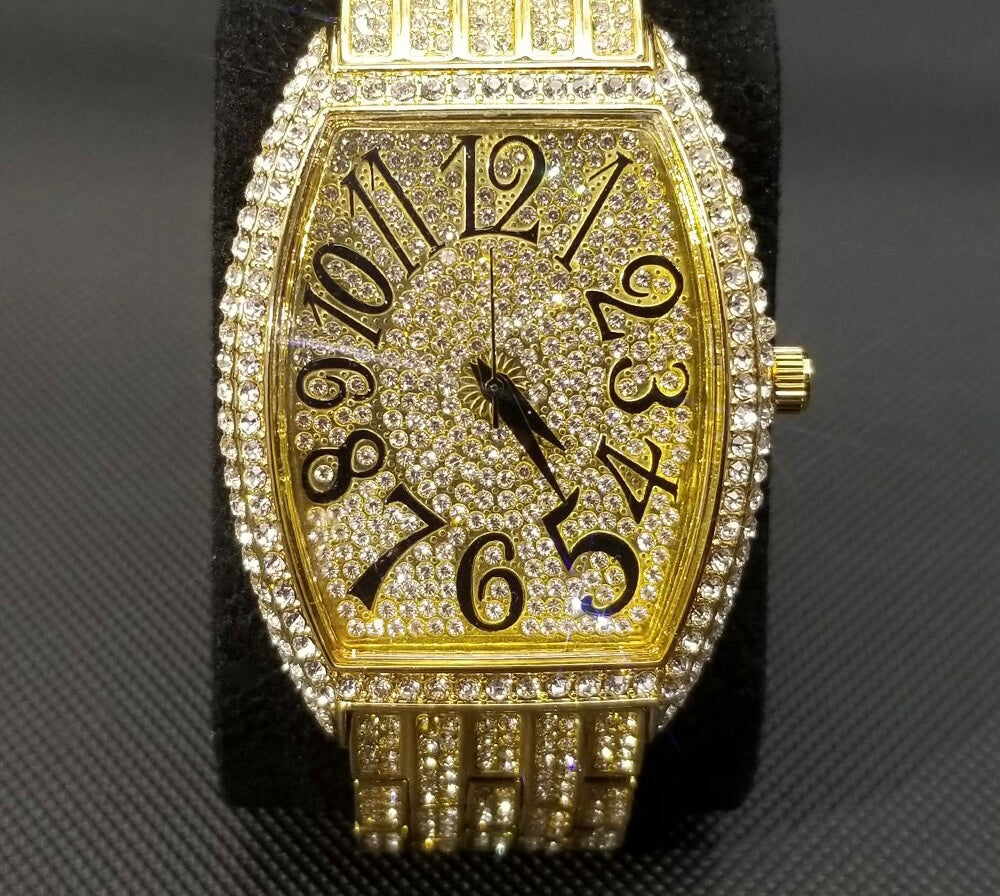 New Full Iced Out Moissanite Mens Watches