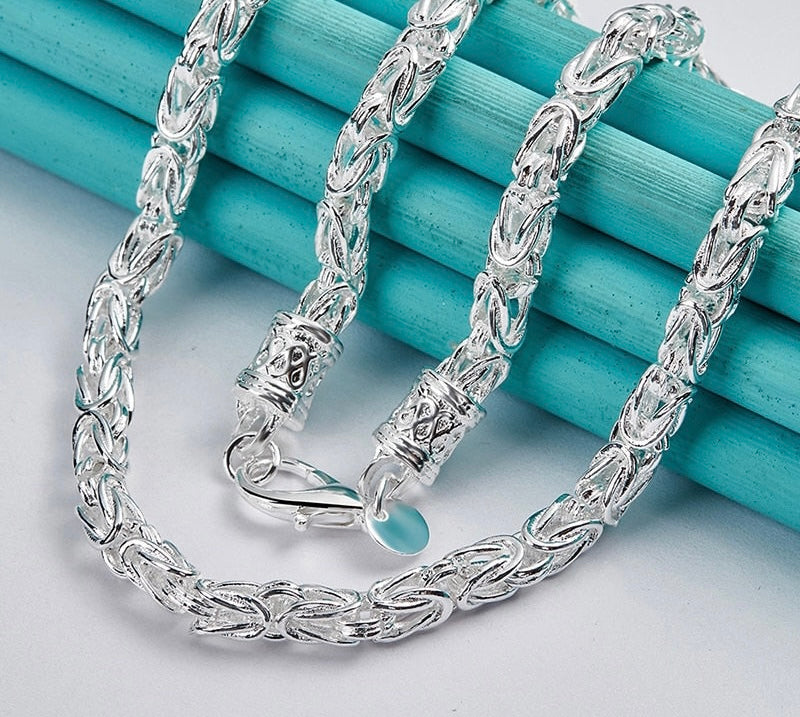 925 Sterling Silver Dragon Head Necklace 20 Inch Chain For Women