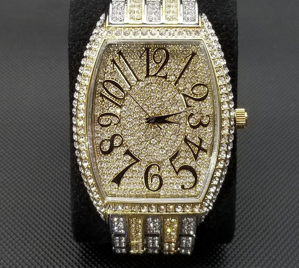 New Full Iced Out Moissanite Mens Watches