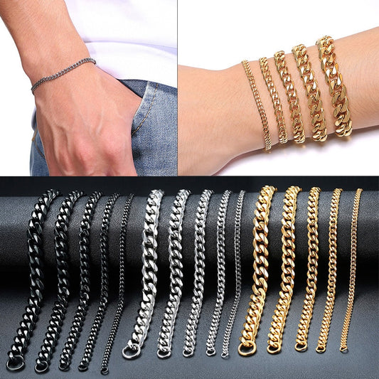 3-11mm Cuban Link Bracelets