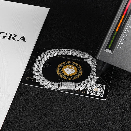 VVS Moissanite Miami Cuban link Bracelet