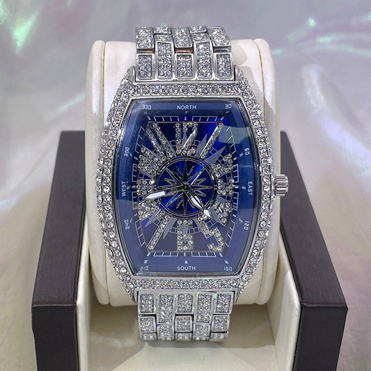Iced Out Luxury Diamond Waterproof Watch